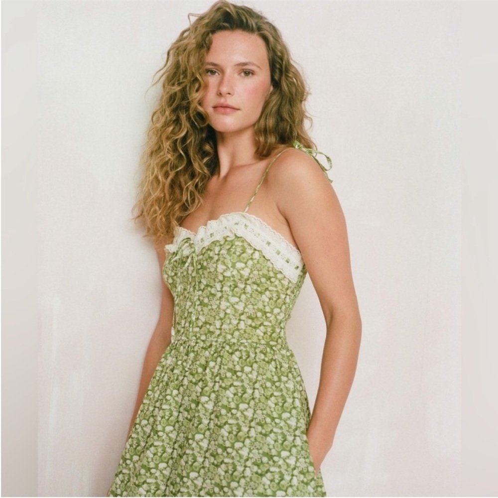 ISO Christy Dawn Emma Dress in Green Orchard